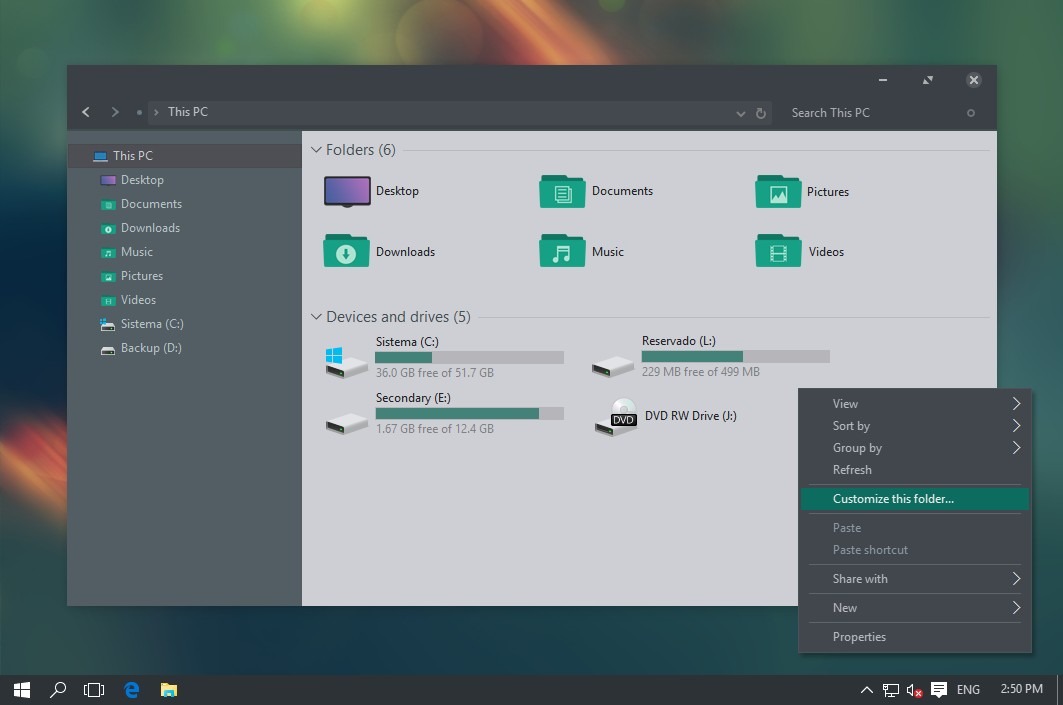 windows 10 custom themes