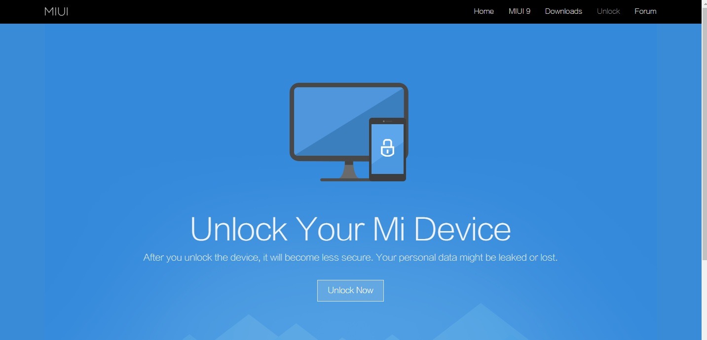 unlock the bootloader of xiaomi