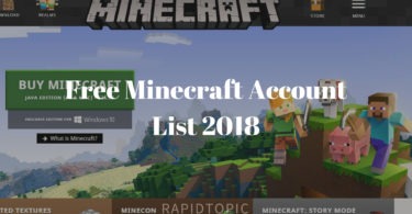 Free minecraft account