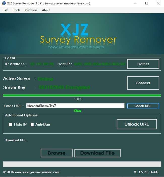 xjz survey remover