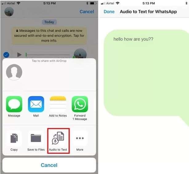 iphone voice to text convert