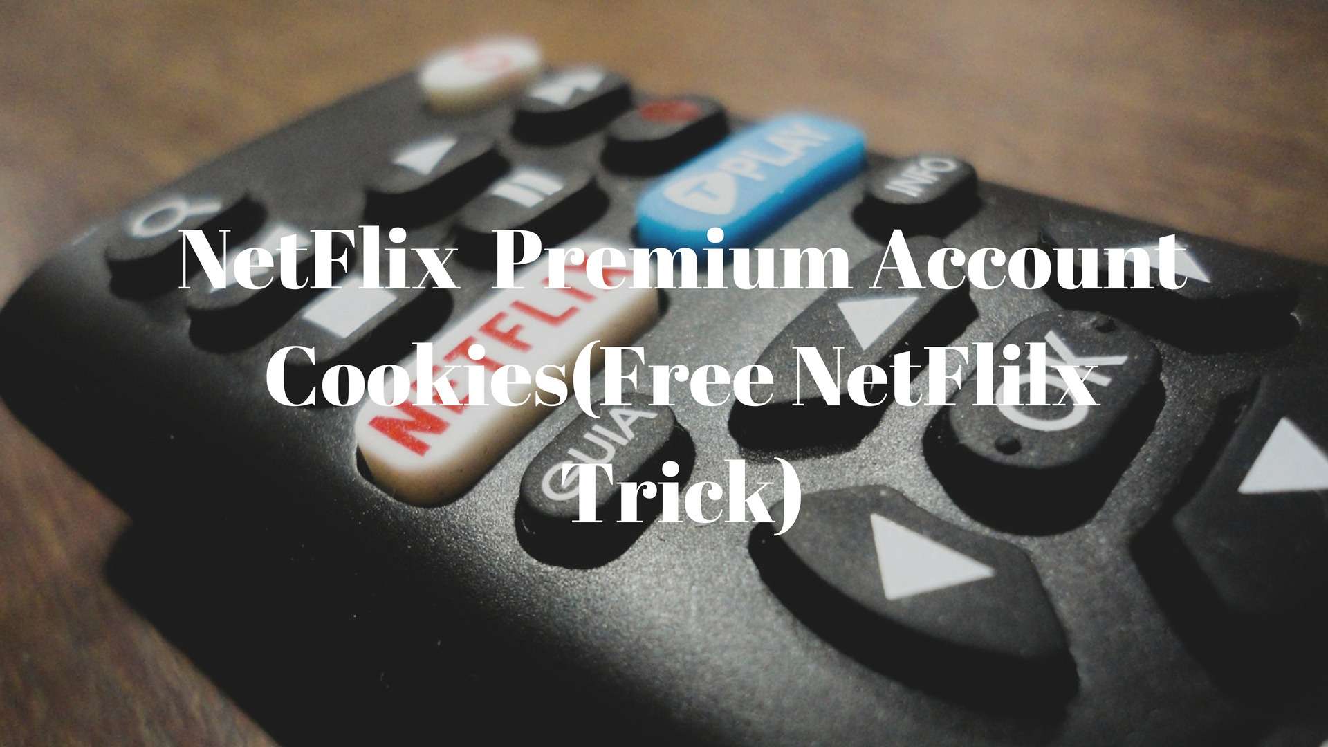 NetFlix Premium Account Cookies